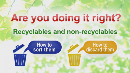 Are you doing it right?  Recyclables and non-recyclables  How to sort them   How to discard them(正しくできていますか？　資源とごみの分け方･出し方　英語版)